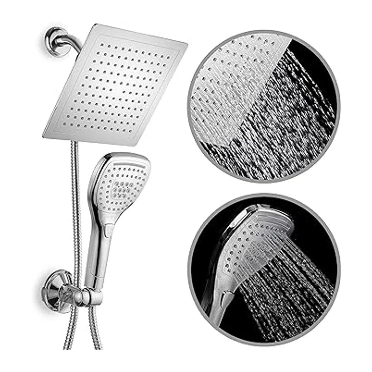 Dream Spa Combinación de cabezal de ducha de lluvia de 9