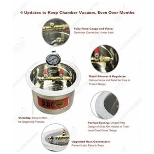 Kit de cámara de aspiradora BACOENG de silicona para_4