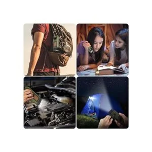 Simpeak Linterna solar de arranque manual linterna LED de_2