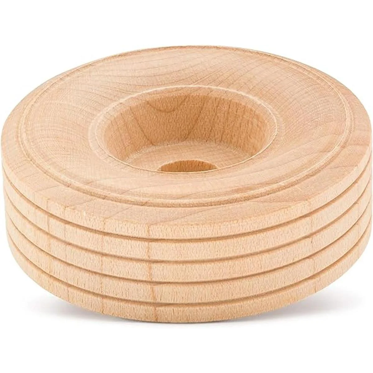 Mini Wood Wheels Treaded Style 2 Inch Diameter Pack of