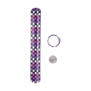 Super Z Outlet Pulseras retro de vinilo de plástico con_5