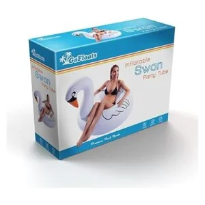 PartyTube Gofloats balsa inflable con forma de cisne_6