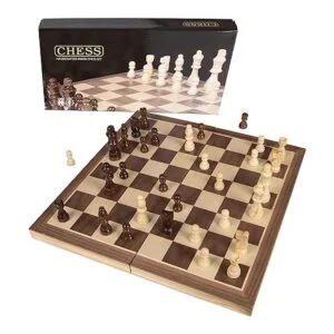 Kangaroos juego de ajedrez de madera plegable con cierre_2