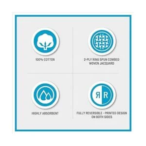 Intelligent Design Juego de toallas para baño de algodón_5