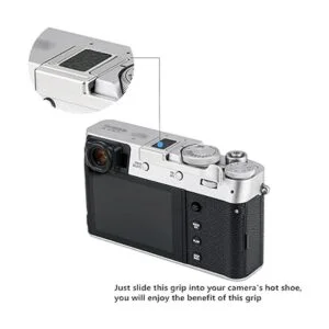 JJC Deluxe Empuñadura de metal para Fujifilm Fuji X100V_4