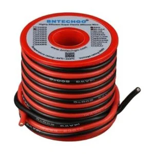 BNTECHGO Bobina de alambre de silicona de calibre 14 rojo_2