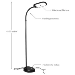 Brightech Litespan Lámpara de pie delgada moderna_2
