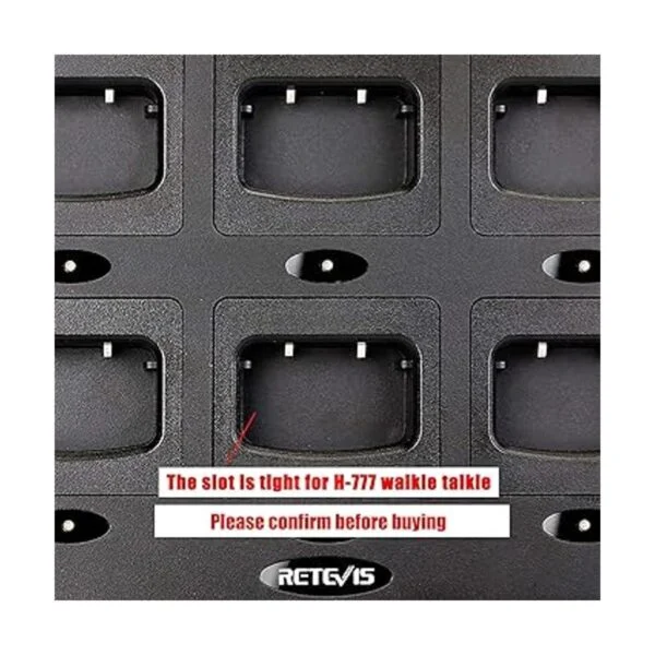 Retevis H777 Cargador de seis vías para walkie talkie_4
