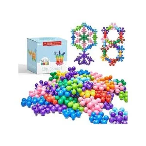 Juego para armar con 100 fichas de plástico que se_3