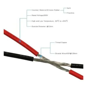 BNTECHGO Bobina de alambre de silicona de calibre 14 rojo_4