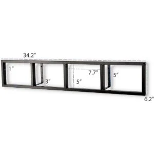 Modern Wall Mount Cd y DVD Media rack Storage metal_6