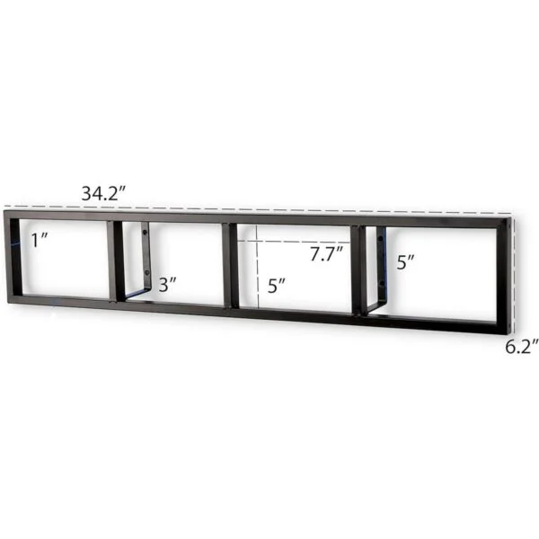 Modern Wall Mount Cd y DVD Media rack Storage metal_6