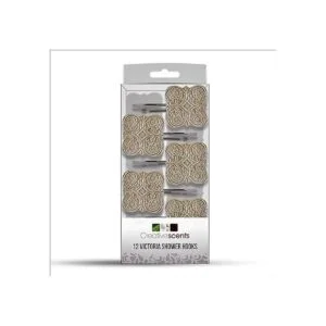 Creative Scents Juego de 12 ganchos para cortina de ducha