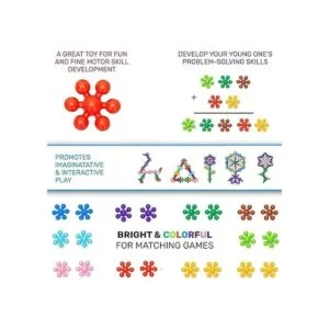 Juego para armar con 100 fichas de plástico que se_4