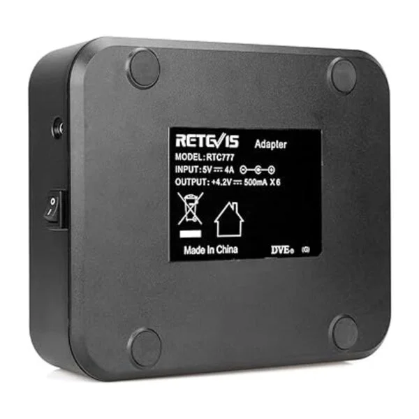 Retevis H777 Cargador de seis vías para walkie talkie_6