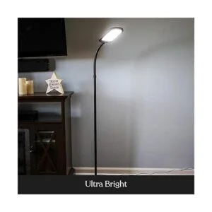 Brightech Litespan Lámpara de pie delgada moderna_3