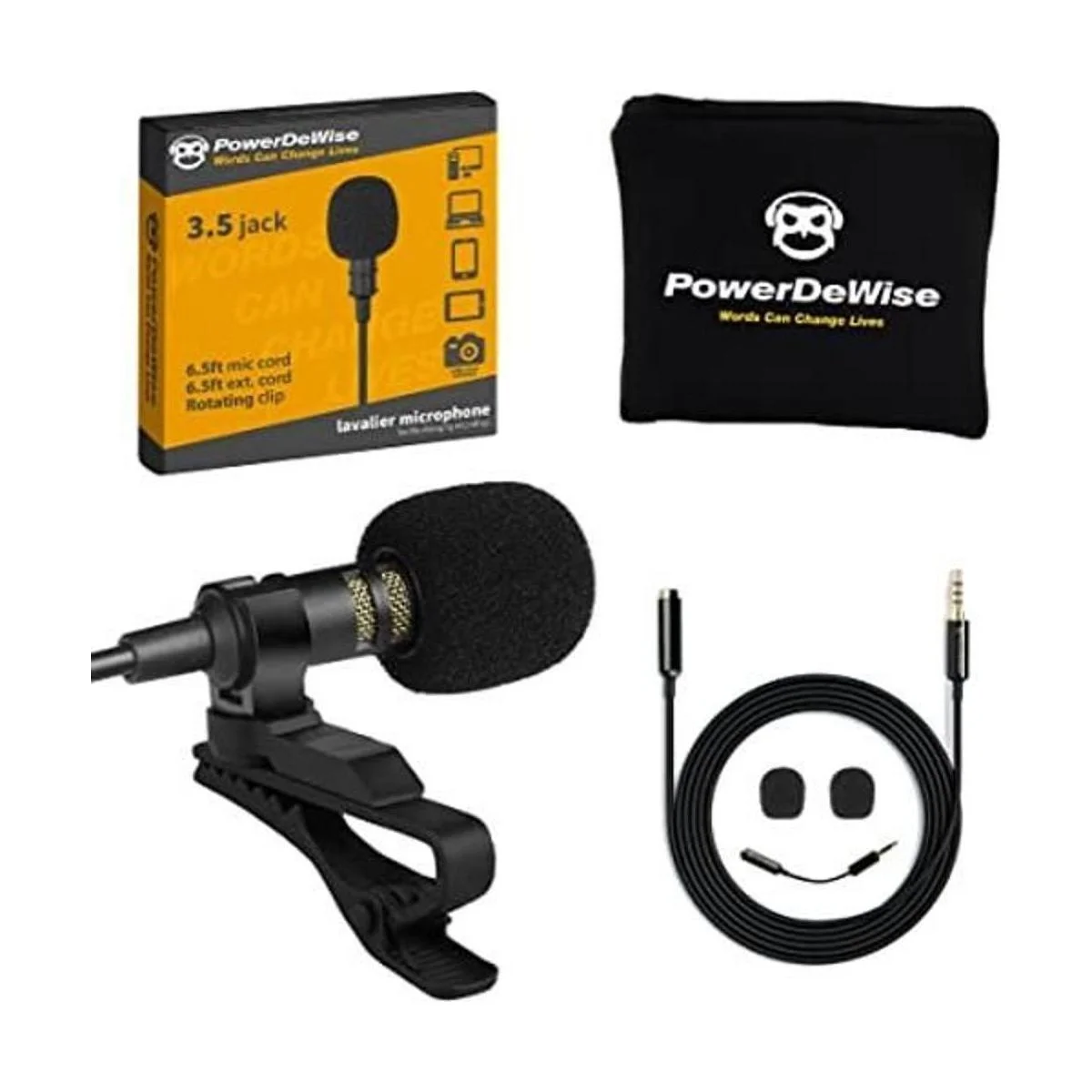 Micrófono omnidireccional de solapa Lavalier Profesional_1