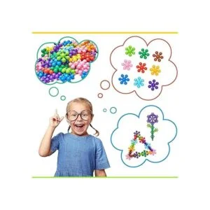 Juego para armar con 100 fichas de plástico que se_6