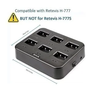 Retevis H777 Cargador de seis vías para walkie talkie_2