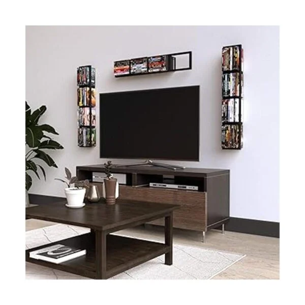 Modern Wall Mount Cd y DVD Media rack Storage metal_2