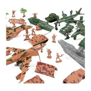 Figuras de acción de lujo de soldados con vehículos a