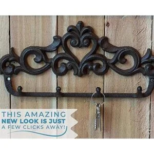 Comfify Perchero decorativo de hierro fundido para pared_4