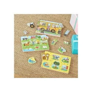 Melissa Doug Rompecabezas con sonido 8 piezas Granja_6