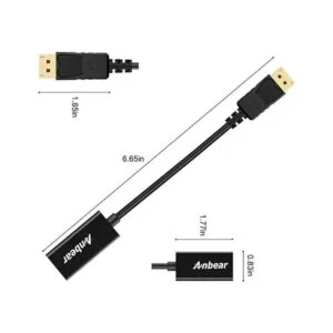 Anbear adaptador DisplayPort a HDMI macho a hembra_2