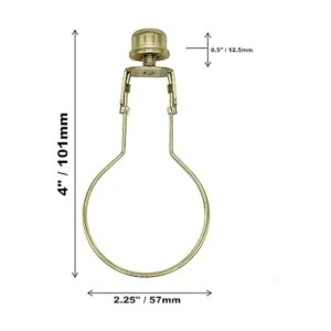 Creative Hobbies 4 Pack Lamp Shade Light Bulb Clip