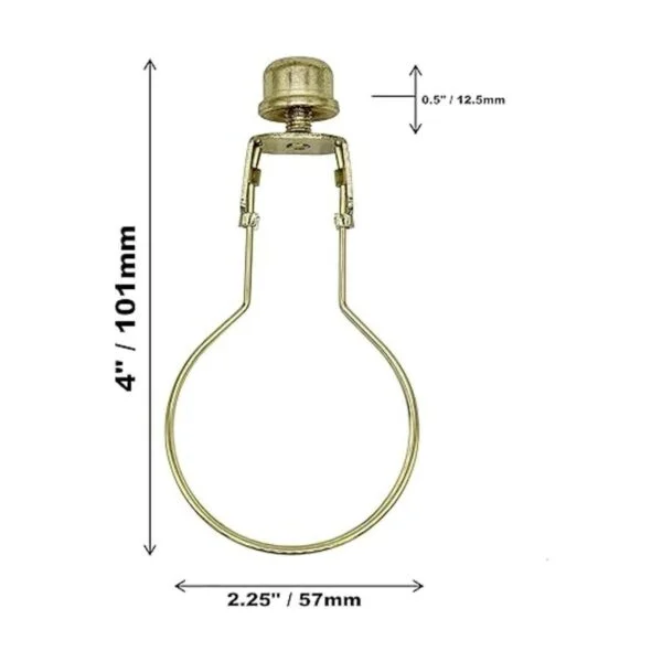 Creative Hobbies 4 Pack Lamp Shade Light Bulb Clip