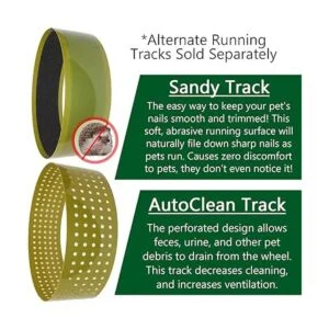 12 Silent Runner Rueda de ejercicio con amplia Track