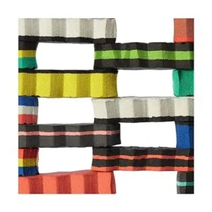 KALALOU Felpudo reciclado tamaño único multicolor_4