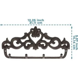 Comfify Perchero decorativo de hierro fundido para pared_5