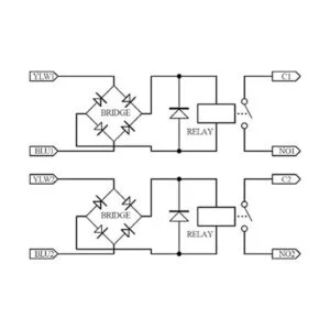 ElectrónicsSalon 1 módulo de relé de potencia dual SPSTNO_4