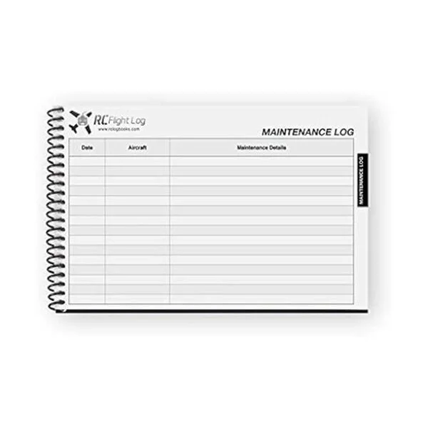 RC Flight Log Deluxe Edition Cuaderno de bitácora para