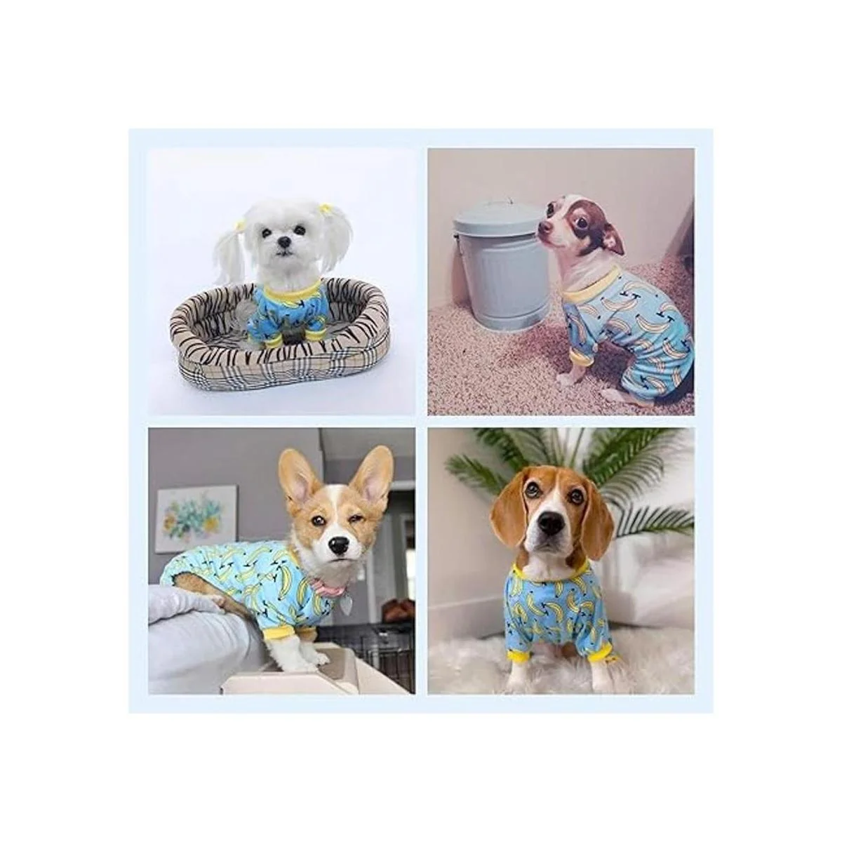 CuteBone Pijamas para perros pijamas para gatos ropa_5