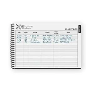 RC Flight Log Deluxe Edition Cuaderno de bitácora para