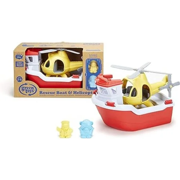 Green Toys Rescue Boat con helicóptero_5