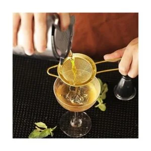 Homestia Juego de coctelera dorada de acero inoxidable