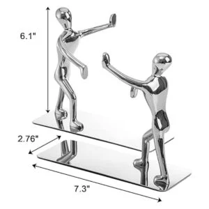 Fasmov apoyalibros de acero inoxidable de alta_2