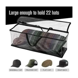 Houseables Bolsa de almacenamiento para gorra de béisbol_3