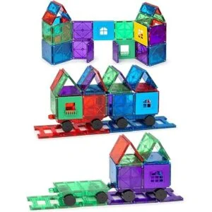 Playmags Juego de accesorios de 50 piezas con imanes más_1