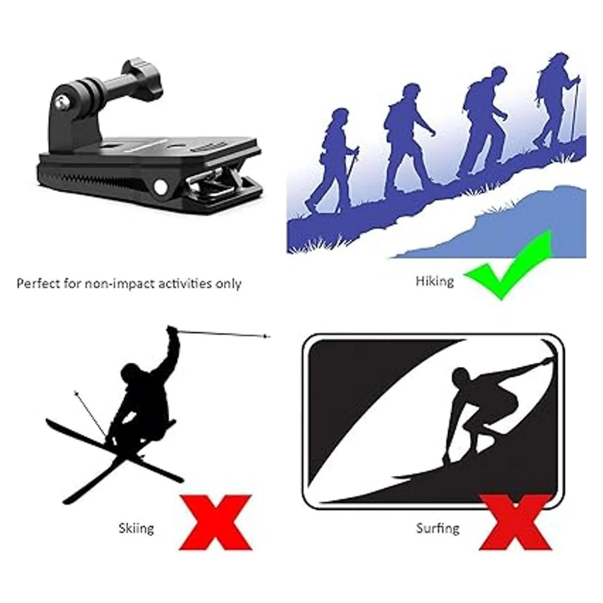 Sametop Soporte de correa de mochila con clip rápido_3