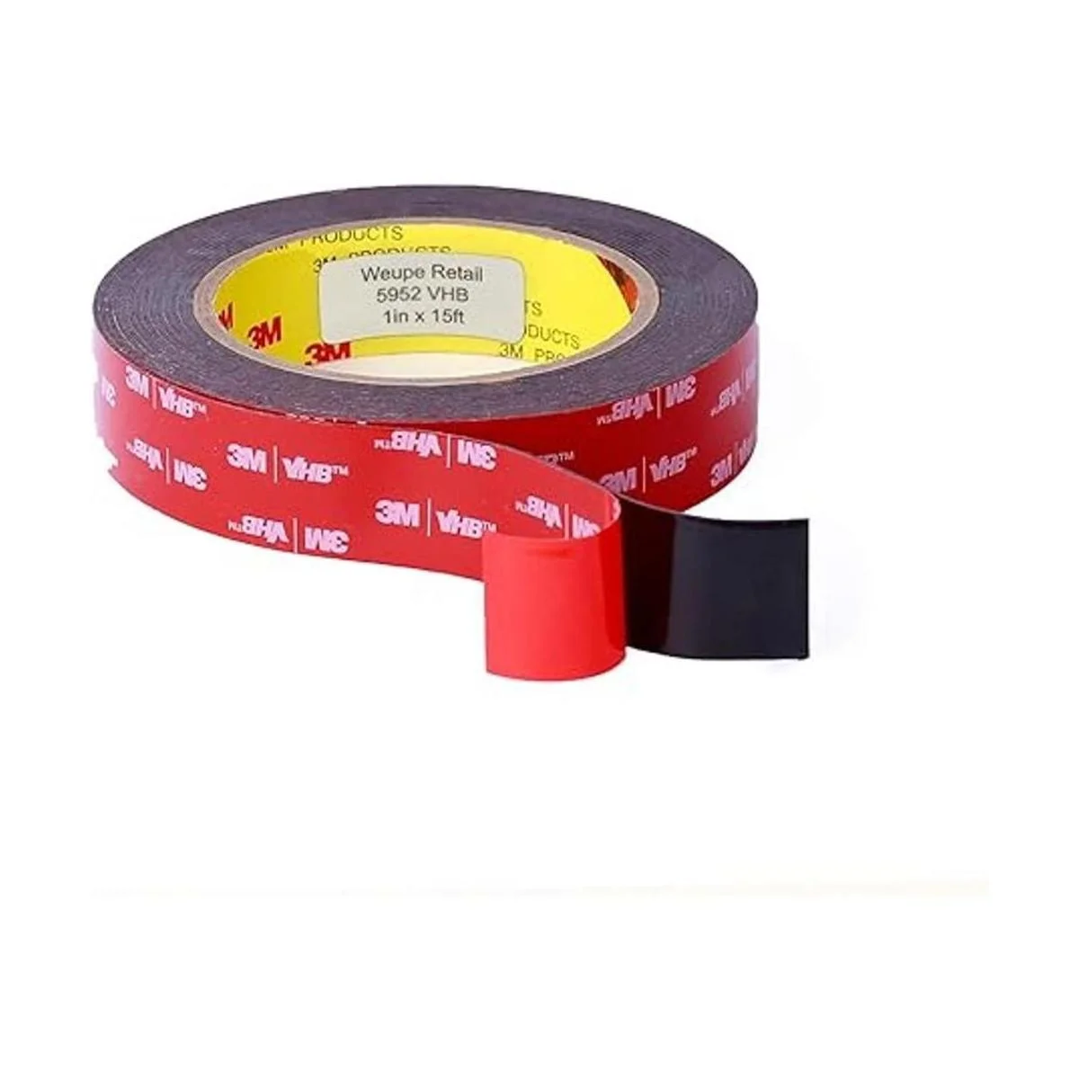 3M 5952 VHB Cinta adhesiva 1 pulgada. x 15 pies. Negro_2