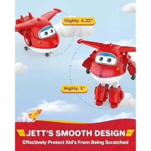 Super Wings Juguetes transformadores Jett de 5 pulgadas_4