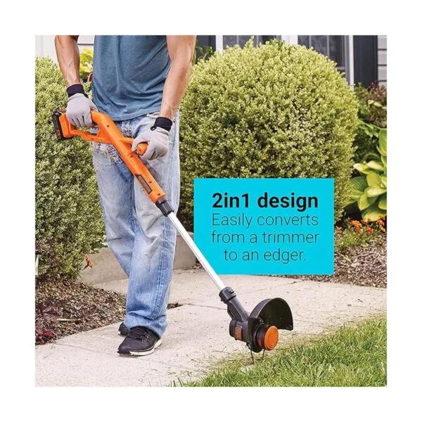 Black Decker Kit de cortador de céspedsoplador batería_5