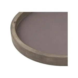 Stonebriar Portavelas de madera y metal diseño rústico_3