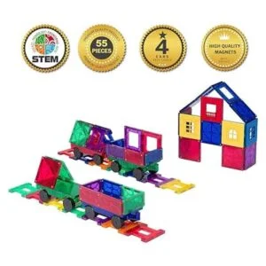 Playmags Juego de accesorios de 50 piezas con imanes más_2