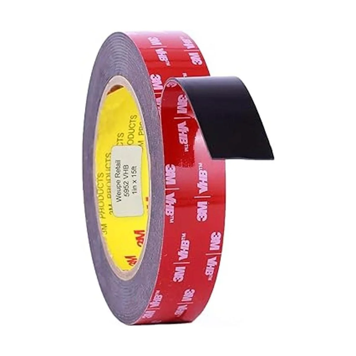 3M 5952 VHB Cinta adhesiva 1 pulgada. x 15 pies. Negro_3