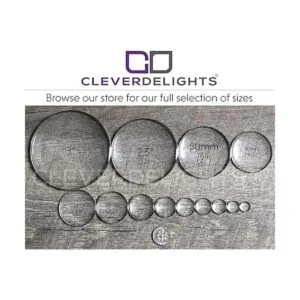 CleverDelights cabujones de cristal redondos de 1.969 in_4